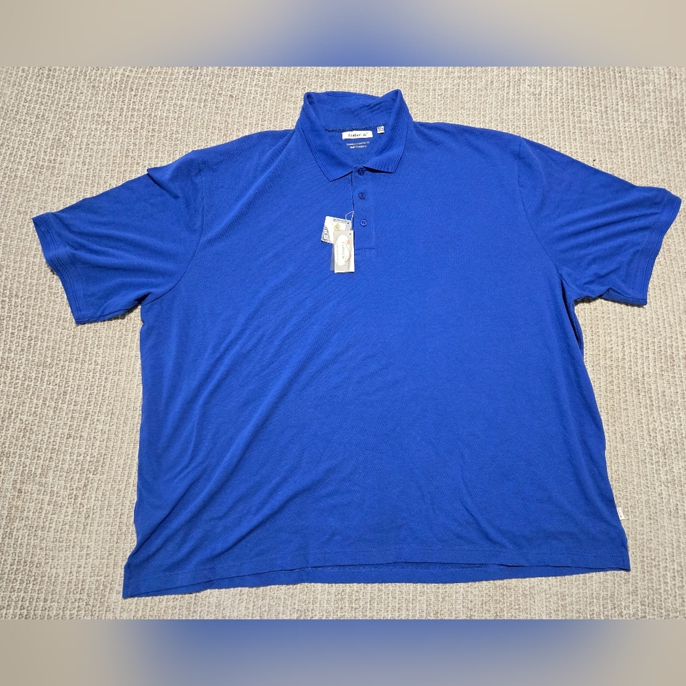 FeatherLite Men's Blue Polo Shirt Men's Size 6XL NWT